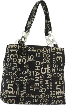 Chanel Pre-owned Canvas chanel-bags - Dames - Vintage Schoudertas - Zwart - ONE Size - Vintage