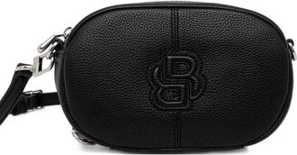 BOSS Borsa a tracolla con logo goffrato - Nero