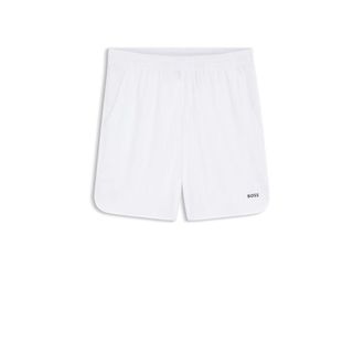 BOSS Active Stretch-fabric shorts with mesh pocket bags