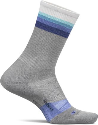 Feetures Merino 10 Max Cush Mini Crew Socks Gray M