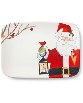 Certified International Santa Delight Rectangular Platter