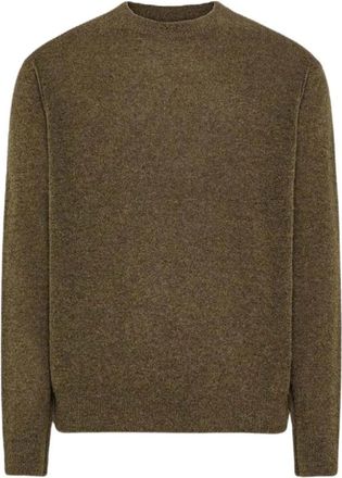Cycle Omar Ronde Hals Alpaca Trui - Heren - Ronde hals truien - Bruin - S - Wol - Truien & Vesten