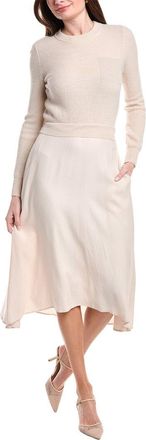 PESERICO Wool, Silk, & Cashmere-Blend Midi Dress