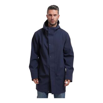 Save The Duck Lange Jas - Heren - Jassen - Blauw - Maat: M Nylon