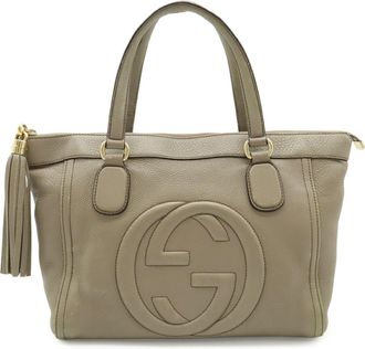Gucci Soho Leather Handbag Tote Bag (Pre-Owned)