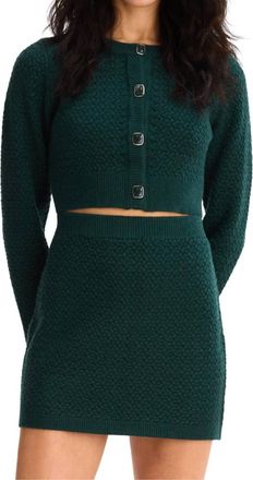 Allison New York Zoya Mini Skirt In Pine Green