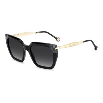 Carolina Herrera Rechthoekige zonnebril - Dames - Accessoires - Zwart - Maat: 55 MM