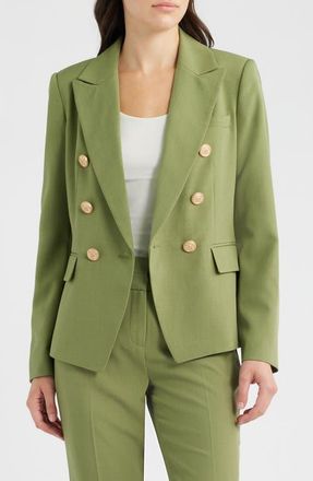 Tahari by ASL Double Breasted Blazer in Agave at Nordstrom, Size 10