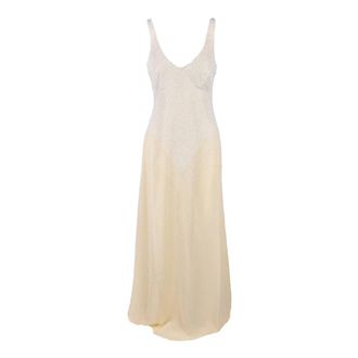 Elisabetta Franchi Dames, Jurken, Geel, Maat: XS Poliester