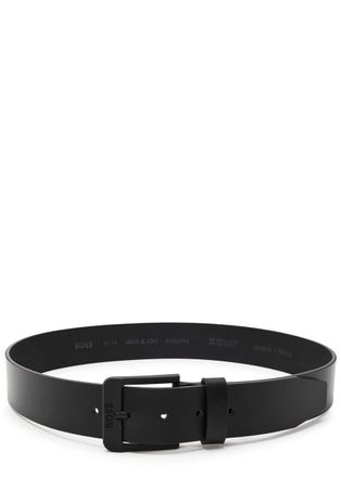 BOSS Boss Jemio Leather Belt - Black - 100 (L)