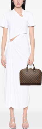 Louis Vuitton Pre-owned Womens Damier Ebene Alma Pm - Brown Textile - One Size