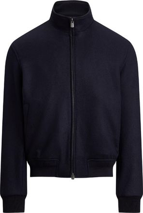 Ralph Lauren Purple Label Cashmere Blend Felt Bomber Jacket in Classic Chairman Navy at Nordstrom, Size X-Large