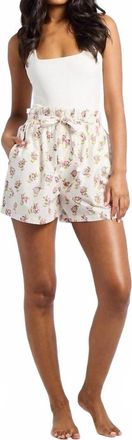 Mille Cary Short In Rose Block Print
