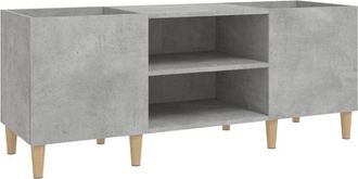 vidaXL Vidaxl - Record Cabinet Concrete Grey 121x38x48 cm Engineered Wood