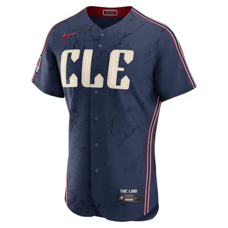 Nike Jos&eacute; Ram&iacute;rez Cleveland Guardians City Connect Nike Mens MLB Authentic Jersey in Blue | 890007YGGU9-WDZ