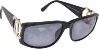 Chanel Pre-owned Accessories, female, Black, Size: ONE SIZE Pre-owned Plastic Sunglasses