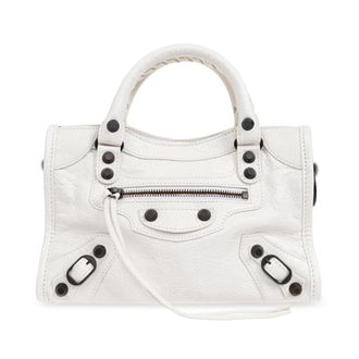 Balenciaga Handbags, female, White, Size: ONE SIZE Shoulder bag Le City Mini