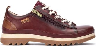 Pikolinos Schoenen, Dames, Rood, 35 EU, Rode Lace-Zip Sneaker voor Vrouwen