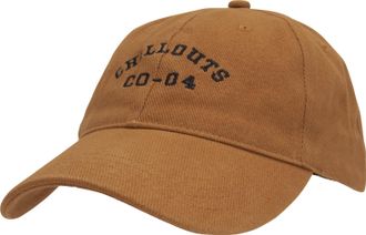 Chillouts Baseball Cap CHILLOUTS Woodland Hat, Herren, gelb (mustard), Baumwolle, unifarben mit Farbeinsatz, Caps Baseball Cap, mit CHILLOUTS-Stickerei im Vinta