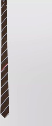 Thom Browne shadow stripe pique weave slim tie
