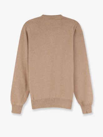 Brunello Cucinelli Mens Sweater V-Neck Cashmere Beige