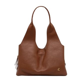 Coccinelle Nell Shopper - Dames - Shoppers - Bruin - ONE Size - Leer - Tassen