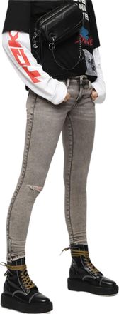 Diesel Slandy Womens Jogg Jeans - Grey - Size 26W/30L