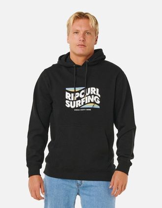 Rip Curl Mens Rip Curl Mens Streamline Hoodie - Black - Size: 38