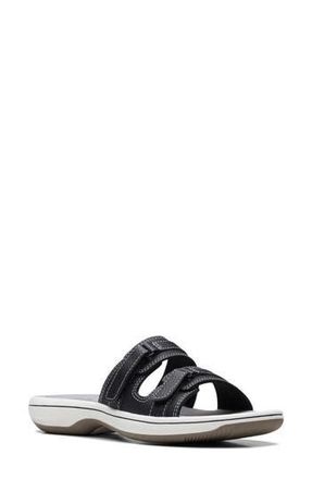 Clarks Breeze Piper Slide Sandal in Black at Nordstrom Rack, Size 10