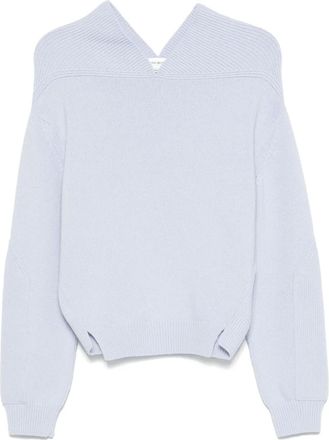 Victoria Beckham Maglione con scollo a V - Blu