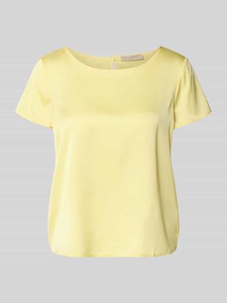 Rinascimento Rinascimento Blusenshirt mit Rundhalsausschnitt und abgerundetem Saum in GELB, Gr&ouml;&szlig;e XL