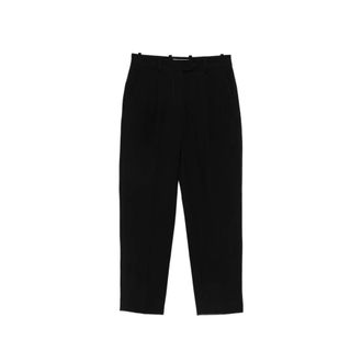 Circolo 1901 Cropped Trousers, female, Black, Size: 2XS Slim-fit Trousers