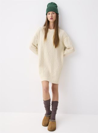 Twik Womens Cables and diamonds dress