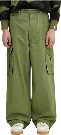 Kenzo Verstelbare Cargo Broek - Heren - Broeken - Groen - Maat: XS Katoen