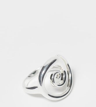 Seol + Gold Anello in argento sterling con spirale