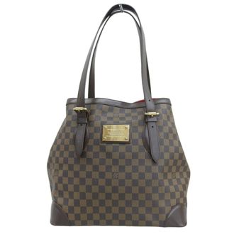 Louis Vuitton Damier Ebene Pvc Leather Tote Bag (Pre-Owned)