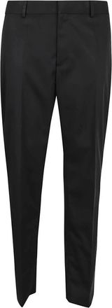 Off-white Zwarte Slim Broek met Rits - Heren - Nette broeken - Zwart - L - Katoen - Broeken