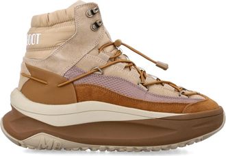 Moon Boot Moon 247 Xlace Mid - Dames - Sneakers - Bruin - 44 EU - Polyester - Schoenen