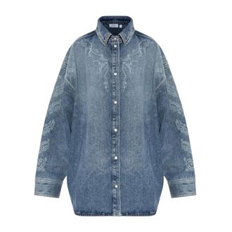 Off-white Mujer, Blusas y Camisas, Azul, Talla: XS