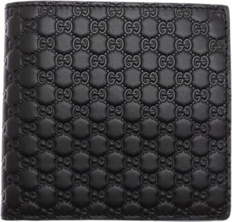 Gucci Pre-owned Bi-fold Portemonnee - Heren - Vintage Accessoires - Zwart - ONE Size - Leer - Vintage