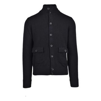 FILIPPO DE LAURENTIIS Heren, Truien, Zwart, Maat: M Wol