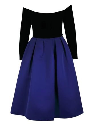 Carolina Herrera flared party midi dress - Black