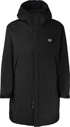 Dolce & Gabbana Stijlvolle parka met capuchon - Heren - Parka Jassen - Zwart - 2XL - Polyester - Jassen
