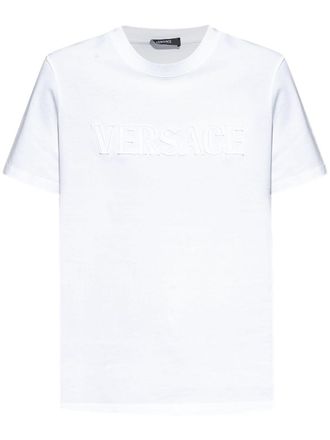 Versace Fringed Logo T-Shirt
