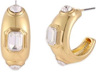 Petit Moments Gardenia Hoop Earrings in Gold at Nordstrom