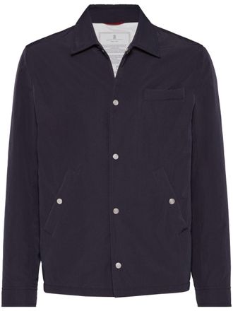 Brunello Cucinelli Waterbestendig shirtjack - Blauw