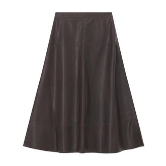 Iris Von Arnim Dames, Rokken, Bruin, Maat: XS Leer