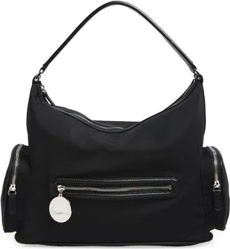 Stella McCartney Dartmoor Nylon Shoulder Bag in Ultra Black at Nordstrom