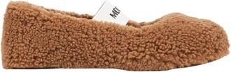 Moon Boot Shearling Ballerina - Dames - Ballerinas - Bruin - 37 EU - Katoen - Schoenen