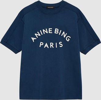 Anine Bing Tee Shirt Jaylin Bleu Foncé